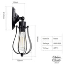 Applique murale salon industrielle