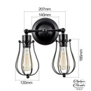 Applique murale salon industrielle