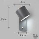 Applique murale scandinave avec interrupteur