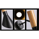 Applique murale scandinave bois