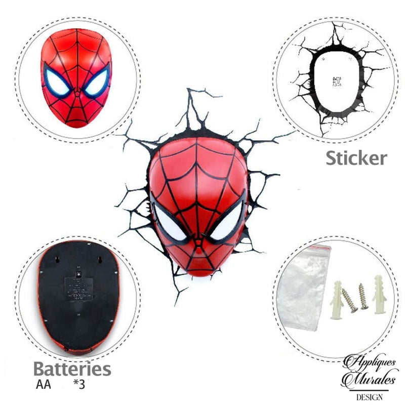 Applique murale spiderman