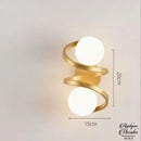 Applique murale spirale