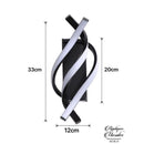 Applique murale torsadé