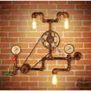 Applique murale tuyau plomberie