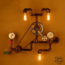 Applique murale tuyau plomberie