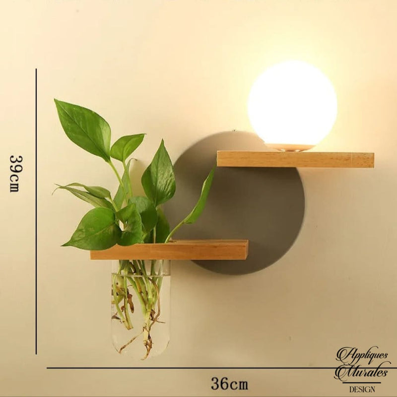 Applique murale vase