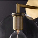 Applique murale verre et laiton