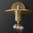 Applique murale verre et laiton