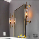 Applique murale verre et metal