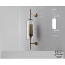 Applique murale verre et metal