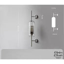 Applique murale verre et metal