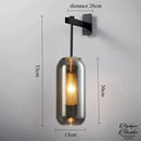 Applique murale verre fumé