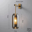 Applique murale verre fumé