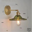 Applique murale verte