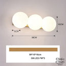 Appliques murales boules