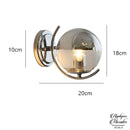 Appliques murales chrome