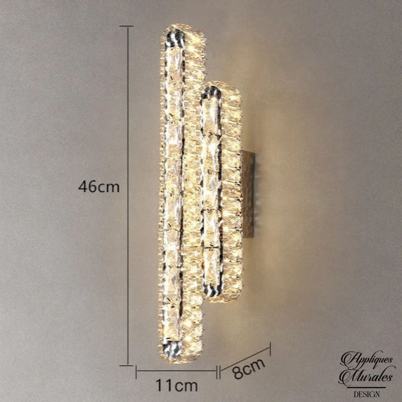 Appliques murales cristal