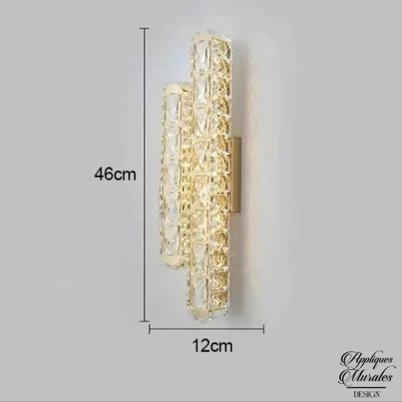 Appliques murales cristal