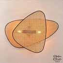 Appliques murales rotin