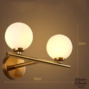 Globe verre applique murale