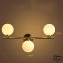 Globe verre applique murale