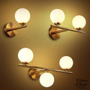 Globe verre applique murale