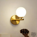 Globe verre applique murale