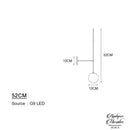 Longue applique murale