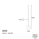 Longue applique murale