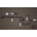 Applique mural industrielle tuyau