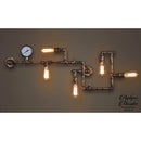 Applique mural industrielle tuyau