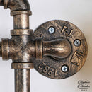 Applique mural industrielle tuyau