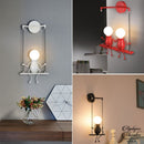 Applique murale bonhomme balancoire