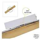 Applique murale en bois naturel