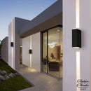 Applique murale exterieur double faisceau