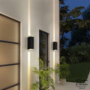 Applique murale exterieur double faisceau