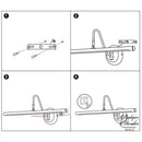 Applique murale noire salle de bain