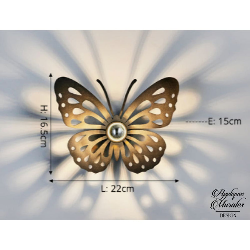 Applique murale papillon