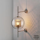 Applique murale verre et metal