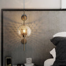 Applique murale verre et metal